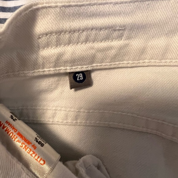 Aritzia - citizens of humanity long white jeans, fit really well super cute - Picture 3 of 4